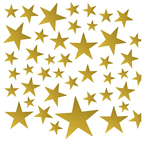 Little Deco 60 Sterne Wandtattoo Wandaufkleber Wandsticker Kinderzimmer Wanddeko Babyzimmer Schlafzimmer Wohnzimmer Flur Baby Kleinkind Kinder DL305-Z1
