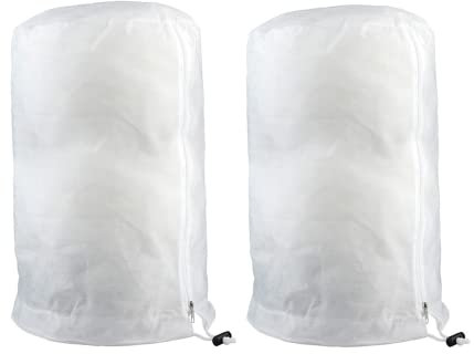 Plcnn Lot de 2 housses d'hiver réutilisables avec cordon de serrage pour plantes, arbustes, arbustes, arbustes, arbustes et parasites - 100 x 180 cm