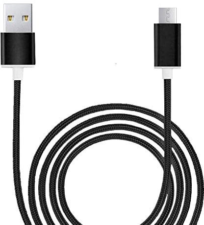 Câble Renforcé Type C pour Oppo A54 Câble USB-TypeC Tressé Nylon 1 Mètre Câble Charge/Synchro Rapide-Transfert de données - Rose