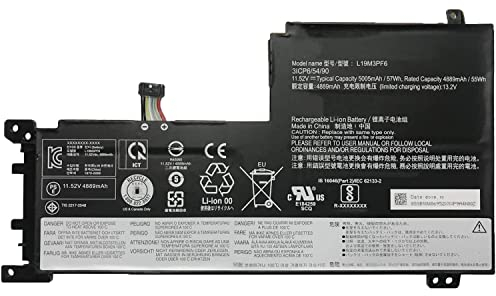 L19M3PF6 5B10W86947 L19M4PF1 5B10W86940 L19L4PF1 L19C4PF1 L19L3PF2 L19D3PF3 L19C3PF4 L19C3PF5 Sostituzione della batteria del laptop per Lenovo Ideapad 5-15IIL05 5-15ARE05 Series(11.52V 57Wh)