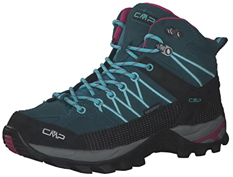 CMP Damen Rigel Mid Wmn Wp Trekking Shoes, Dunkelblau Hellblau Deep Lake Acqua,41 EU