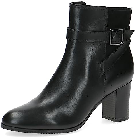 CAPRICE Femme 9-25327-41 Bottines à Lacets avec Talon, Noir, 38 EU