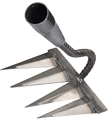 GIMOCOOL Râteau De Jardin, Râteau De Désherbage, Râteau De Scarificateur De Jardin, Râteau À Dents Lourdes en Métal, Râteau De Jardin en Acier Au Carbone, Râteau De Jardin en Métal pour Le Jardinage