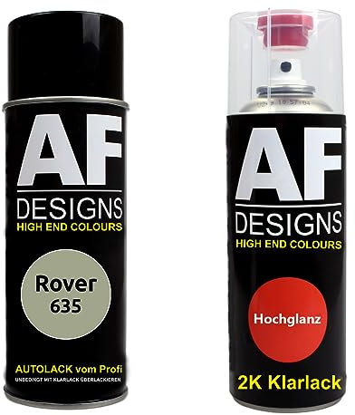 Richmond Lot de 2 bombes de peinture de base métallique pour Rover 635 Vert métallisé 2K 400 ml