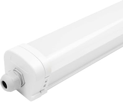 Ledvion - Feuchtraumleuchte LED, 120cm, 36W, 6500K, IP65, wasserdichte und schlagfeste, TL Leuchte für Innen und Außenbereich, Kellerleuchte, Nassraumleuchte, Feuchtraum, Wannenleuchte, Neutralweiß