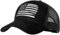 QYJ American Flag Trucker Hats, USA Hut für Männer und Frauen - Adjustale Baseball Cap, Outdoor Mesh Snap Back - für den täglichen Gebrauch, Schwarz & Schwarz/Weiß Flagge, L/Einheitsgröße