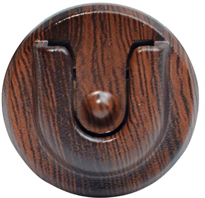 HYS Microphone Mounts for Car Radios, Microphone Mounting Clips for CB and PMR Amateur Radio, Adhesive Mounts for Hanging (Brown, 1 piece)