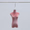 Schaufensterpuppe Samt Schaufensterpuppe Halbkörper 10 Farben, Weibliche Schneiderpuppe Torsopuppe, Oberbrust-Bekleidungsformen für Erwachsene für Brautgeschäft, Schaufenster, Zuhause ( Color : Pink ,