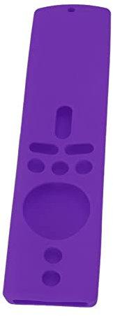 rutschfeste Schutzhülle für die Fernbedienung, Silikonhülle für Mi Box S 4K, Mi TV Stick, Langlebig, Stoßfest, Familie (Lila Set)