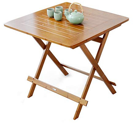UYDJAKX Klapptisch, Kleiner quadratischer Tisch, grüner Esstisch, Arbeitstisch, klappbarer Snacktisch, Laptop-Computerständer, Teetisch (Größe: 70 x 70 x 70 cm) Star of Light