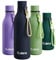 Exllena Metal Water Bottle 750ml with Silicone Strap, Double Wall Vacuum Insulated Water Bottles Keeps Drinks Cold 24 Hrs/Hot 12 Hrs, Stainless Steel Water Bottle BPA Free(Navy Blue)