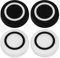 eMagTech Juego de 2 fundas protectoras de silicona suave para joystick compatible con controladores de juegos ASUS ROG Ally, blanco y negro