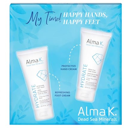 Alma K Happy Hands Happy Feet Set – Schutz-Handcreme – Lotion für Frauen – Fußcreme für Frauen – 2 Stück