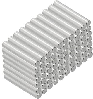 PATIKIL 100pz Assortimento Tasselli in 304 Acciaio Inox 2 x 12mm, Spina Centraggio Perni Metallo Cilindrica Perno Picchetti per Mensole Elementi per Posizione Componenti Fissaggio Mobili