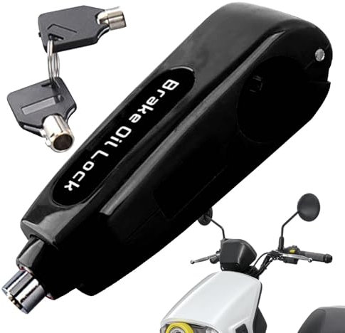 Bloqueo de freno delantero para motocicleta, bloqueo de freno delantero para motocicleta, mango de bloqueo de manillar de motocicleta, accesorios resistentes para scooters y motos de