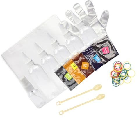 HOODANCOS 1 Satz DIY-kleidungsfarbpigmente Kleidungsfarbe Zubehör Für Krawattenfärbemittel Einfarbige Pigmente Farbstoff Krawatten-Hemd-kit Professioneller Krawattenfärber Farbe Färben Weiß