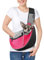 Pawaboo Trasportino per Cani, Borsa Crossbody per Cani con Tasca Tattile Regolabile e Cerniera, Zaino a Rete Traspirante a Mani Libere per Cuccioli per Viaggi, Rosa, Piccolo