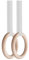 MONKEY GYM Turnringe Holz Gymnastikringe Turnen Fitness Start Holz Ringe mit Griffband weiß