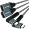 Thsucords USB C Extension Cable 2M 2Pack, Type C 90 degree Right Angle Extender Cord, USB 3.2(10Gbps) Male to Female for MacBook Pro, iPad Pro, Nintendo Switch, Laptop, Tablet and Mobile Phone