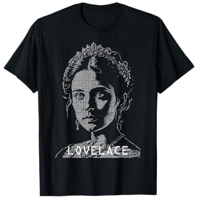 Ada Lovelace Binärer Computercode Mathematiker Portrait T-Shirt