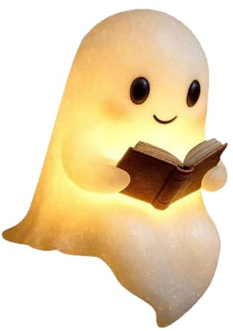Original Gartenstadl NachtGeist - Ein kleiner Geist, der Wärme & Licht spendet, Deko Led Geist Lampe(USB- oder Knopfzellenbetrieb) (15 * 11.5 * 21cm)