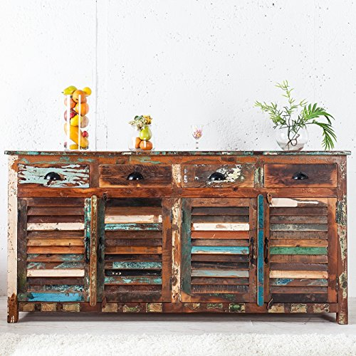 cagü - Sideboard Kommode [Borneo] aus Recyltem Teak Massivholz 160cm