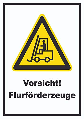 HB-Druck Achtung Gabelstapler Schild A6 (105x148mm)