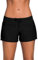 Yavero Badeshorts Damen - Badehose Damen - Schwimmshorts Frauen - UV Schutz Schwimmhose Kurze Locker Boardshorts für Strand Surf Beach, Schwarz 42-44=Etikettgr.L