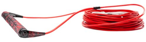Hyperlite 2022 SG Handle with 70ft X-Line Wakeboard Tow Rope - Red