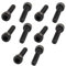 Lag Schrauben 10 Stück 5/32 Inch X 25/32 Inch M4x20mm Metall Hex Sechskantschrauben Tippen Sie Bolzen (Color : Black)