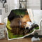 Loussiesd Fuchs Drucken Flanell Fleecedecke 130x150cm 3D Wildtier Thema Kuscheldecke Wald Fuchs Wohndecke für Jungen Mädchen Kinder Decke Leichtes Natur Wildlife Muster für Bettsofa