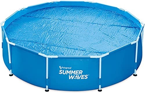 Summer Waves Luftpolsterfolie für runden Pool, Außenboden, Durchmesser 3,66 m, Schutz für 4 Jahreszeiten, Barriere gegen Pflanzen, Algen und Insekten – hält die Temperatur – Material PVC 11541