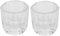 2piezas Tazas De Cristal Para Manicura Recipientes De Vidrio Para Tintes Líquidos Herramientas De Estilo De Uñas Para Uso Profesional Y Personal