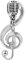 JIgeren Broche note musicale, broche créative de microphone, note de musique, broches émaillées, sac en alliage, épinglette, bijoux de décoration, cadeau pour femmes, hommes, garçons et filles, Argent