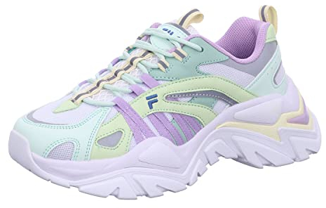 Fila Electrove CB Wmn, Scarpe da Ginnastica Donna, White Lime Cream, 36 EU