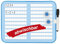TimeTEX Prima-Colori Rechenübungs-Whiteboard - 4-tlg. - magnethaftend - 62292