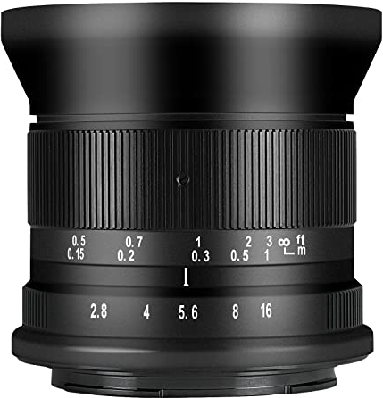 7artisans 12 mm F2.8 Mark Ⅱ Ultra grandangolare APS-C Manuale Focus Obiettivo Prime compatibile per fotocamere mirrorless Olympus e Panasonic MFT M4/3 Mount