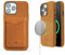 DONBOLSO iPhone 13 Pro Max Hülle Leder – Apple iPhone Hülle in Braun – Kompatibel mit MagSafe – Lippenschutz für das Display – Klassisch eleganter Leder-Softgrip – Starke magnetische Handyhüllen
