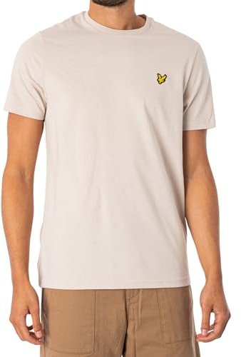 Lyle & Scott T-Shirt Herren | mit Rundhals-Ausschnitt und kurzen Ärmeln | mit goldenem Adler-Logo auf der Brust | XS — XXL…