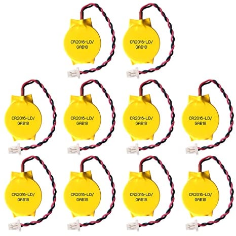 10PACK EEMB 3V CR2016 CMOS Batterie avec Cordon et Connecteur SHR IBM Thinkpad X1 Carbon Batterie de Remplacement Place 2 Place 3 Place 4 Place 5 Place 6 Place
