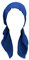 Head Hat Cap Ethno Bohemian Pre Tied Braid Hair Cover Wrap Turban Kopfbedeckung Hut Kopf Sportkleidung (Blau-G, Einheitsgröße)