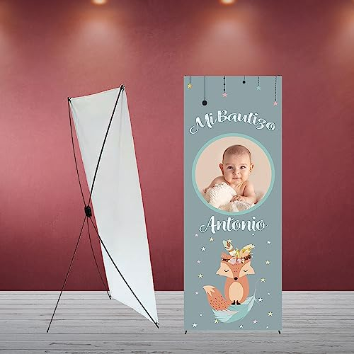 Bautizo Decoración Cartel personalizado Invitados Bautizo Nordico Niño personalizado en Español