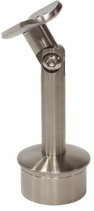 Support main courante Courbé Articulé Pour poteau Pour tube de diamètre 42.4 x 2mm inox A4 satiné