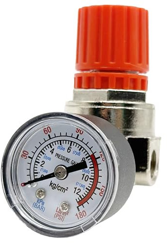 HKAOSDUUH AB-9051114 Air Compressor Pressure Regulator 3 ports fits Bostitch Husky Hitachi & Craftsman