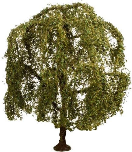 NOCH® Modellbaum Trauerweide, handkoloriert, 15 cm hoch für die Spurweiten H0, TT, N, Z und viele weitere Maßstäbe zum Basteln, Dioramenbau und DIY