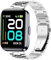 Blueshaweu Cinturino da 22 mm, compatibile con smartwatch Tensky ID208 Plus da 1,8, classico, in acciaio inox, per smartwatch Tensky ID208Plus / Quican IDW208 Plus