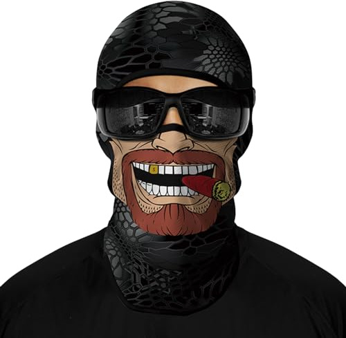 Angaekkot Sturmhaube Motorrad Vollgesichtsmaske - Sonnenschutz Gesichtshaube 3D Sturmmaske - Atmungsaktiv Schnell Trocknend Skimaske Sturmmaske Unisex Für Motorradfahren Skifahren Snowboarden