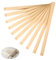 GIONAR Set di 10 guide di spessore per mattarello in argilla per ceramica, 5 guide per fango di dimensioni, bastoncini guida per il rotolamento del legno, strumenti in legno per un controllo preciso