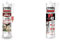Rubson - Mastic Acrylique pour Joints & Fissures, Effet Crépi (Cartouche de 280 ml) - Mastic Polymère de Haute Qualité, Translucide, Étanche, Multi-Usages, Intérieur & Extérieur