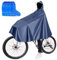 HOMURY Regenponcho Fahrrad, Wasserdicht Radfahren Regen Poncho, Regenponcho Herren Wasserdicht, mit 2 Schuhüberzieher, Regenponcho für Mountainbikes Wandern Radfahren Angeln (Dunkelblau XXXXL)
